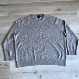 Biltmore Mens XXL Grey Crewneck Sweater Long Sleeve Ribbed Knit Pullover Heather